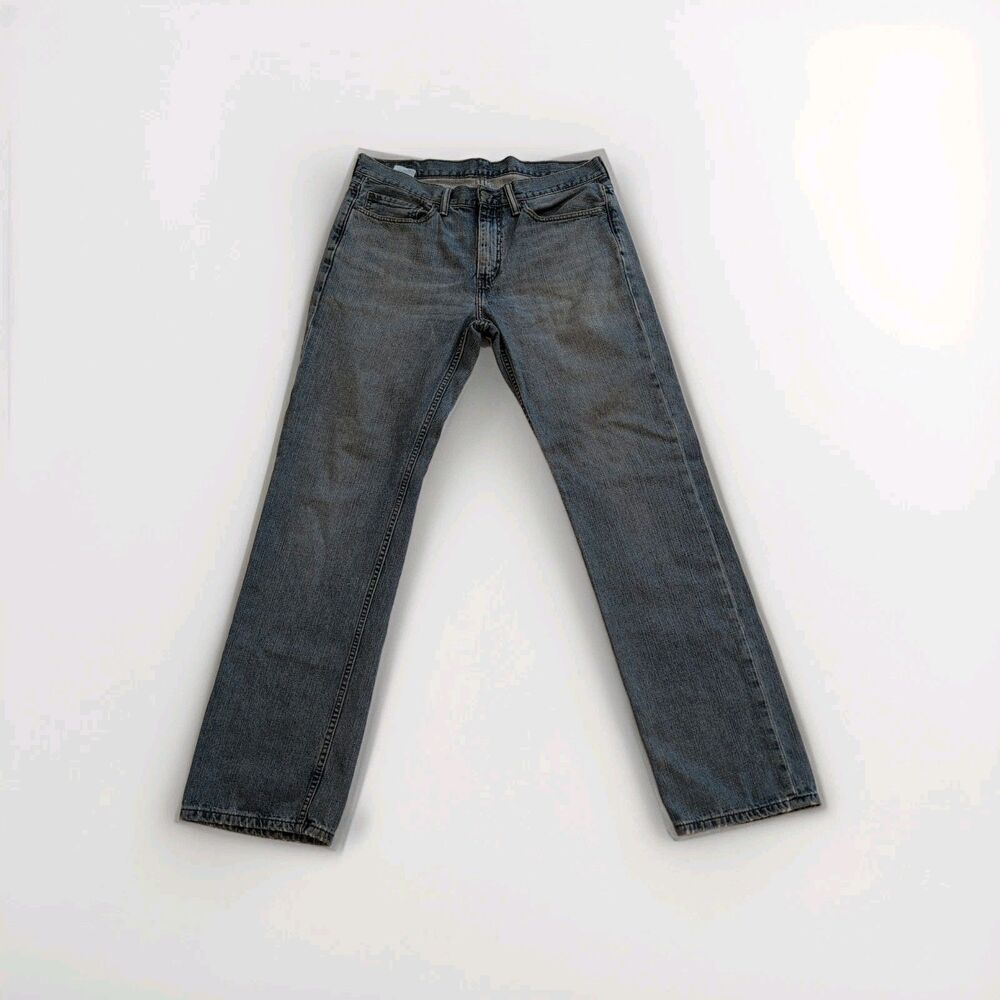 Levis 514 Jeans Mens 34x34 Blue Light Wash Boot Cut Straight Leg Cowboy Denim
